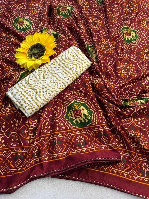 Tulsi pashmina silk Indian saree wholesalers in Mumbai